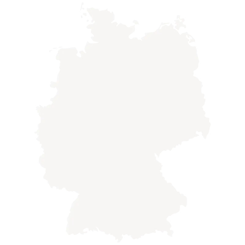 Deutschlandkarte – Reichweite